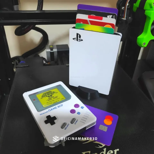 💰 Console Slim Wallet・Free 3D File for 3D printing・Cults