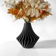 untitled-2333.jpg The Vamio Vase, Modern and Unique Home Decor for Dried and Preserved Flower Arrangement  | STL File