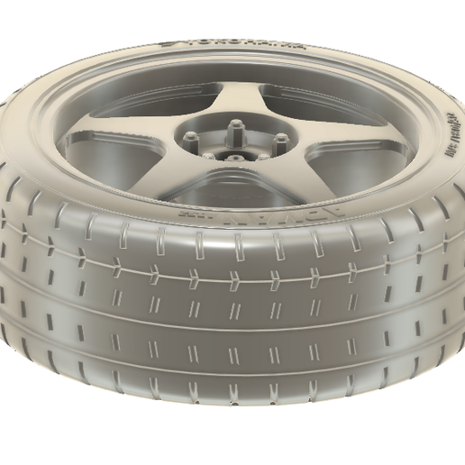 1/24 Scale 16-inch Desmond Regamaster Wheels With Falken Azenis Tires – 3D Printed Model Car Parts