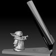 Preview17.jpg Star Wars Phone Holder - Darth Vader and Baby Yoda - 2 for 1 3D print model
