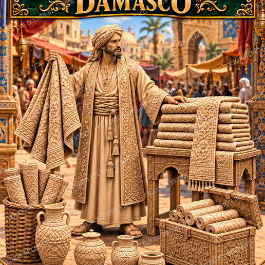 MERCADER DE TEJIDOS DAMASCO PACK 1 – MERCHANT OF DAMASK FABRICS | BELÉN VICK