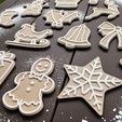 IMG_7712.jpg Gingerbread Christmas Ornaments | Cute Holiday Cookie STL Set