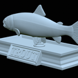 Rainbow-trout-statue-39.png fish rainbow trout / Oncorhynchus mykiss open mouth statue detailed texture for 3d printing