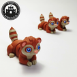 Flexi-Tiny-Ferret,-P8.png Flexi Tiny Ferret, figurine fidget articulée, porte-clés inclus, 3mf inclus