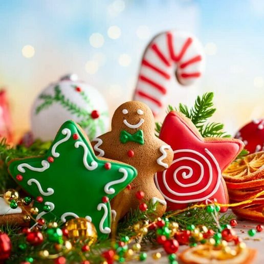 Christmas cookie cutters 3D model