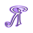 R_Ucase.stl Tinker Bell - cookie cutter alphabet cursive letters - set cookie cutter