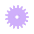 WHITE shaft 5.05 DRIVE gear.stl Day of Week Clock