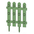 picket fence s04-03 v1-05.png flower Garden picket fencing Tool econom 3d-print and cnc