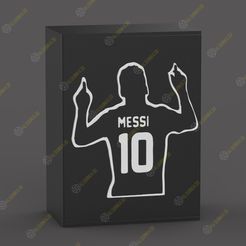 STL file World Cup Qatar 2022 Messi AFA figurine box・3D print design to  download・Cults