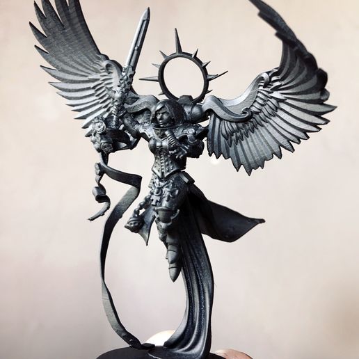 Undying Saint with wings 3D model