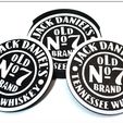 JDcoaster4.jpg Sous-verres à boire Jack Daniel's