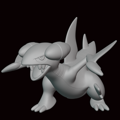 Gabite.png Archivo STL 444- Figura Pokemon Gabite・Modelo de impresión 3D para descargar