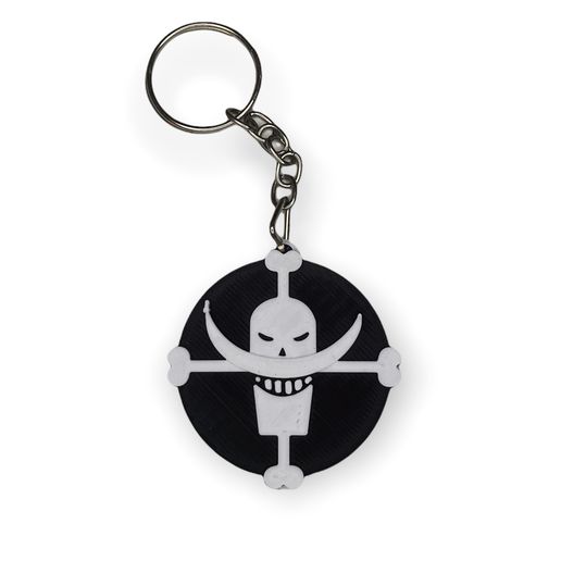 Download STL file Barbablanca keychain - Shirohige - One Piece • 3D ...