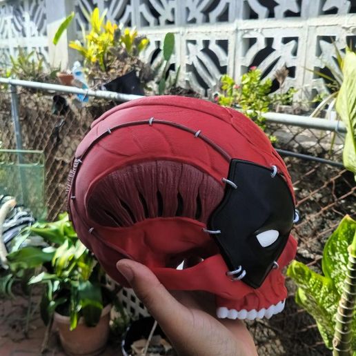 Skullified Deadpool Casco + Mascara 3D Printer File STL