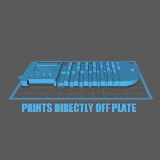 🧶 Wraps Per Inch - Yarn Gauge (Prints Directly Off Build Plate)・ STL ...