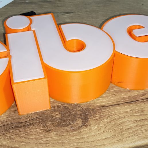 Ciber illuminated sign 3D model