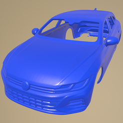 f27_013.png Fichier STL Volkswagen Arteon Shooting Brake 2021 CARROSSERIE IMPRIMABLE・Plan à imprimer en 3D à télécharger