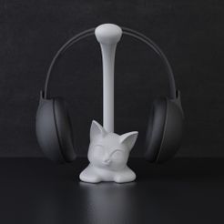 im3.jpg Cat Headphone Stand
