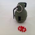 20240329_150704.jpg Airsoft Grenade Impact Cap Conventional Fuze Cap Gun Ring RGD-5 Style Sound Grenade "Meteorite" Reusable Grenade