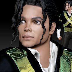 Cover.jpg Download OBJ file Michael Jackson King of Pop figure・Model to download and 3D print, JanM15