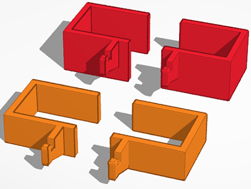 IKEA Skadis to Kallax Adapter / Clip / Mount 3D model