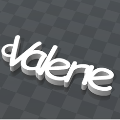img.png Free STL file VALERIE CUSTOMIZABLE KEYCHAIN・Template to download and 3D print