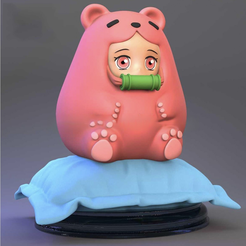 333518212_684842880059102_1257777372874868564_n-1.png Datei 3D Dämonenjägerin Nezuko Kamado Niedliche Miniatur・Design für 3D-Drucker zum herunterladen