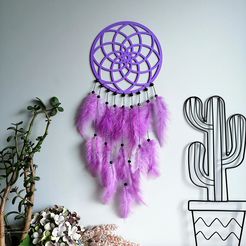 IMG_20201018_124436.jpg STL file Mandala - dream catcher・3D printing design to download