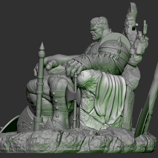 ZBrush-Document03.jpg Hulk on Throne
