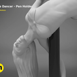 poledancer-detail1.176.png STL file Pole Dancer - Pen Holder・3D printable design to download