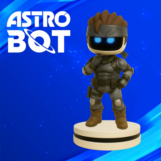 🤖 Astro Bot Solid Snake Splinter cell・ STL File for 3D printing