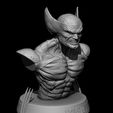 render gris 02.jpg Wolverine bust 3d print