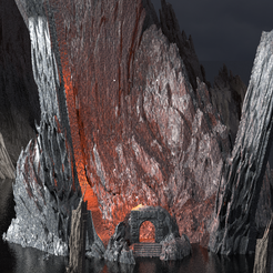 dante-infero-sea.3262.png Fichier OBJ Dantes Underworld scene Kitbash・Plan pour imprimante 3D à télécharger, aramar
