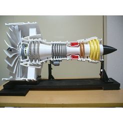 00-GTF-Engine-Assy01.jpg Download STL file Geared Turbofan Engine (GTF), 10 inch Fan • 3D printing object, konchan77
