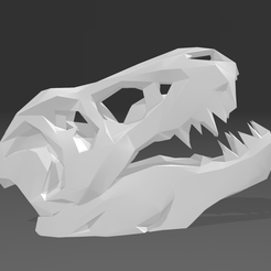 Screenshot-2023-05-18-145255.png Fichier STL Fossile de crâne de T-Rex Low Poly・Design à télécharger et à imprimer en 3D