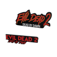 321.png 3D MULTICOLOR LOGO/SIGN - Evil Dead 2: Dead by Dawn (Two Variations)