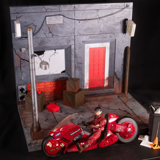 🔮 Neo-Tokyo Cyberpunk Street Diorama - 1/12 Scale Action