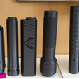 Flow.png Airsoft Flow Silencer with built-in Flash Hider