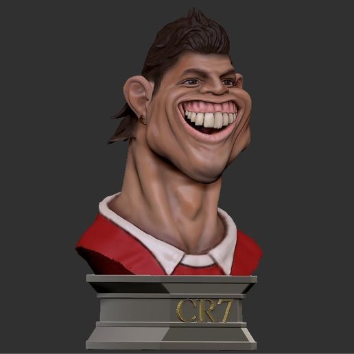 3.JPG OBJ file Ronaldo Bust・3D printable model to download, Bstar3Dart