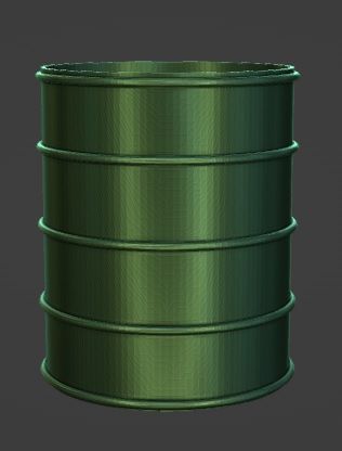 Oil barrel pen holder