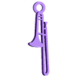 trombone.STL Trombone Keychain