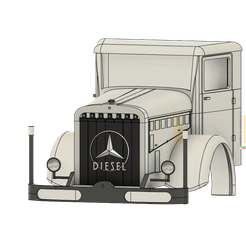 78687678.png Mercedes L 6500 Siku Control 1:32 1935 Truck Truck body Cabin