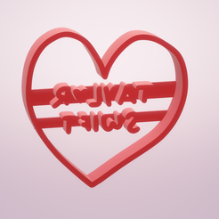 1C-TaylorSwift-Heart-Cookie.png Taylor Swift Heart Cookie Cutter and Stamp