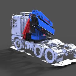 Kran-1.jpg STL file Truck loader crane 1:14.5 RC Truck・3D printable model to download