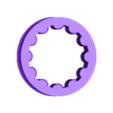 Circle.stl Ninja shuriken keychain spinner NO BEARING gadget
