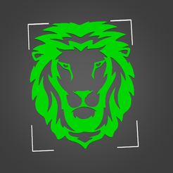 león1.png Download STL file Lion for decoration • 3D printer design, Marta_3d__