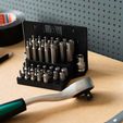 20180927-_DSC7900.jpg Tool Holder for Socket Wrench Set 12pcs 1/2" with Extension Bar and Sockets for Wall Mount 006