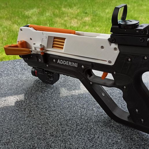 adderini_pistol_15.jpg Adderini - 3D Printed Repeating Slingbow / Crossbow Pistol