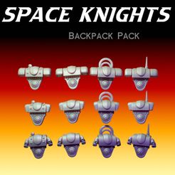 backpack-pack.jpg 3D file Space Knights - Backpack Pack!・3D printing model to download