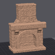 2.png Mittelalterliche Feuerstelle aus Stein - 3D Druckbares Diorama & Tischdekoration